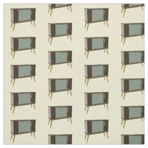 Television cartoon illustration fabric