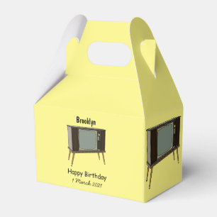Television cartoon illustration favor box