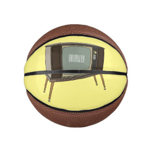 Television cartoon illustration mini basketball