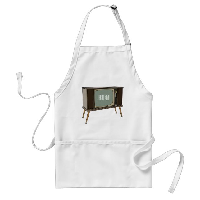 Television cartoon illustration standard apron (Front)