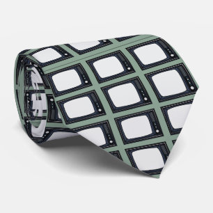 Television Old Classic Retro TV Pattern Tie