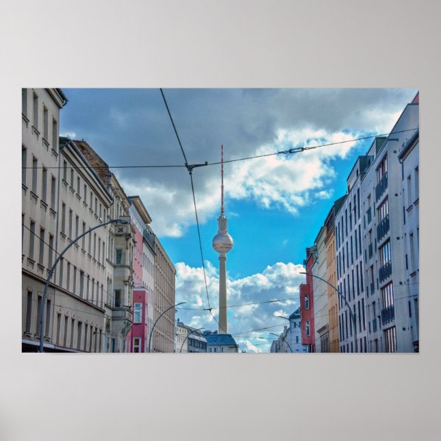 Television Tower, Berlin, Germany Poster (Front)