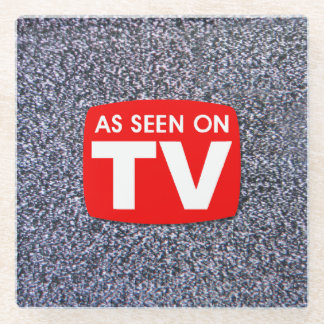 Television TV Star Glass Coaster