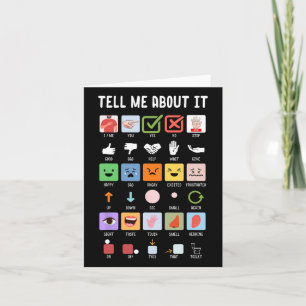 Tell Me About It Speech Language Pathology Aac Spe Card