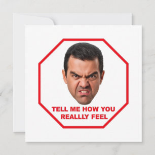 Tell Me How You Really Feel Invitation