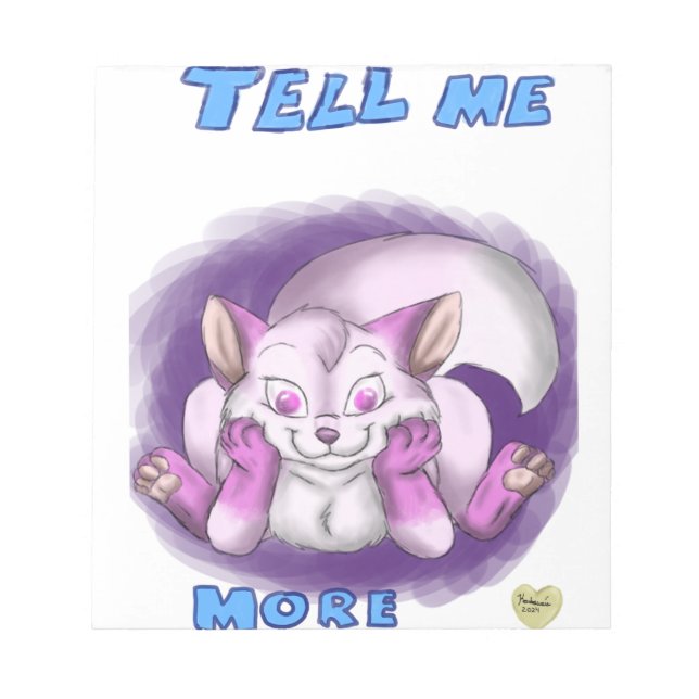 Tell Me More Notepad (Front)