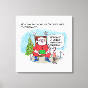 Tell Santa canvas print