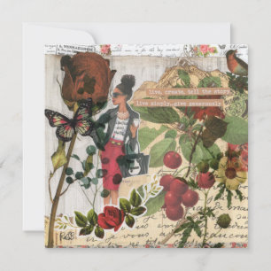 Tell The Story Flat Greeting Card
