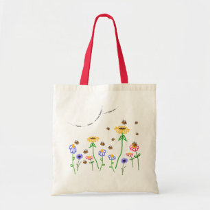 'Tellement de fleurs' abeilles et Sac fourre-tout 