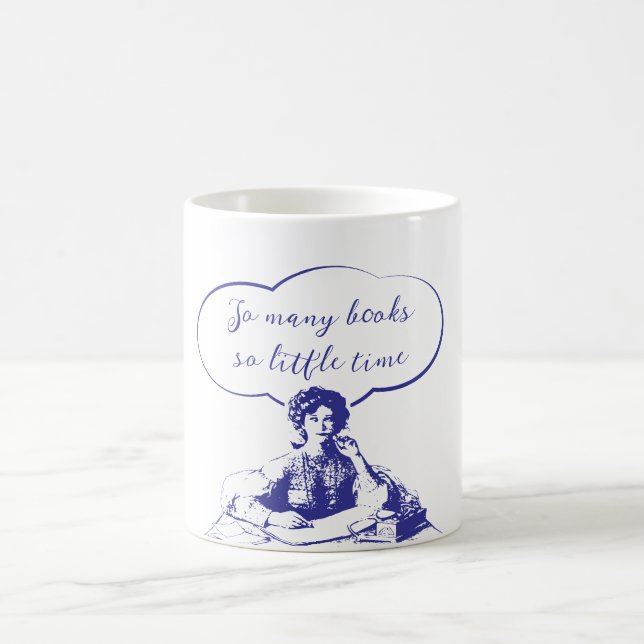 TELLEMENT DE LIVRES SI PEU DE TEMPS CAFÉ MUG (Centre)