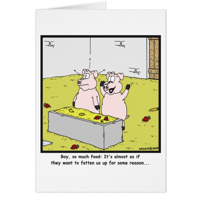 Tellement nourriture : Bande dessinée de porc (Devant)