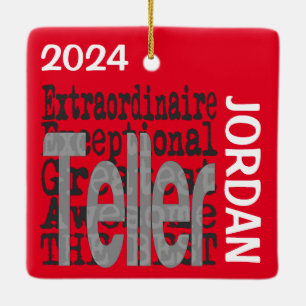 Teller Extraordinaire CUSTOM Ceramic Ornament