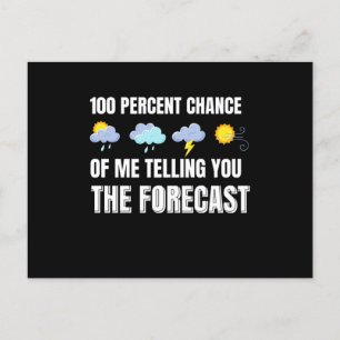 Telling You The Forecast Meterologist Postcard
