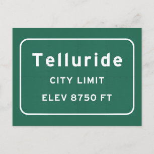 Telluride Colorado co Interstate Highway Freeway : Postcard