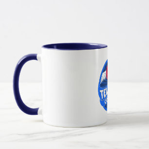 Telluride Colorado flag burst coffee mug cup