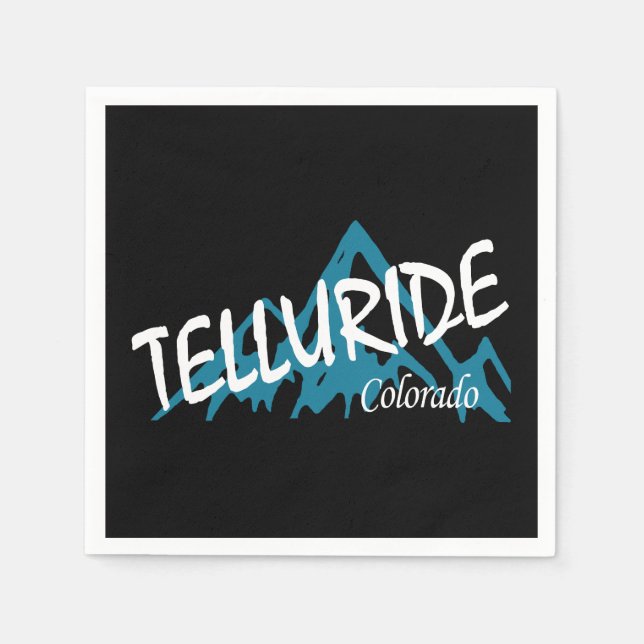 Telluride Colorado Mountains Napkin (Front)
