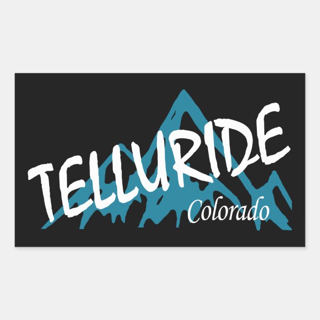 Telluride Colorado Mountains Sticker (Front)