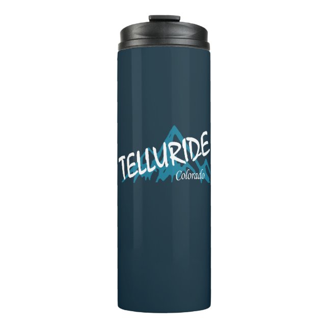 Telluride Colorado Mountains Thermal Tumbler (Front)