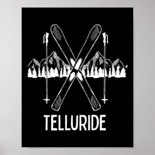 Telluride Colorado Rocky Mountains Co Skiing Snowb Poster