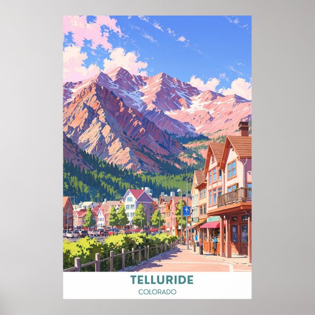 Telluride - Colorado -  Scenic Walk Poster (Front)