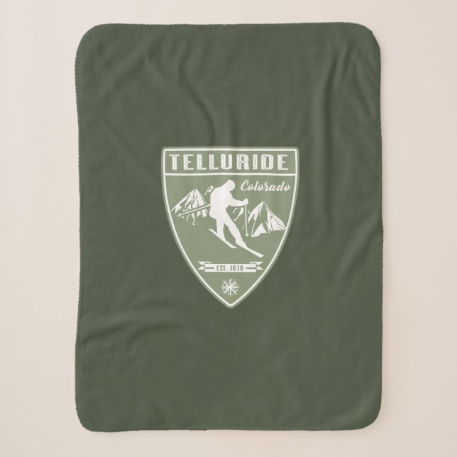 Telluride Colorado Sherpa Blanket (Front)