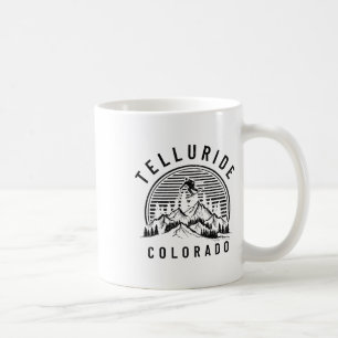 Telluride Colorado Ski Skiing Vintage Pride Souven Coffee Mug