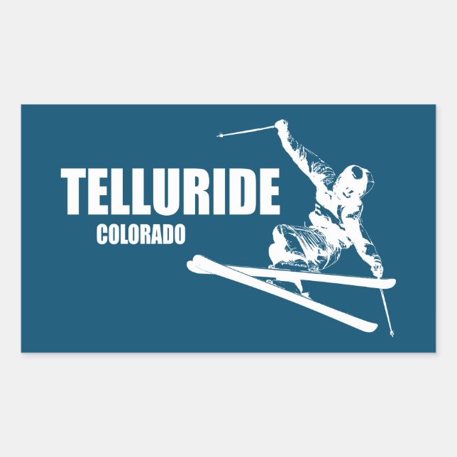 Telluride Colorado Skier Sticker (Front)