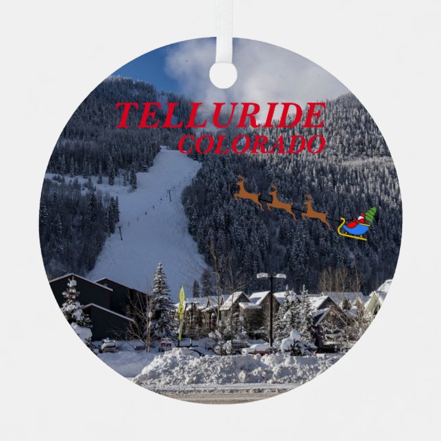 Telluride Vacances Ornement de Noël (Recto)