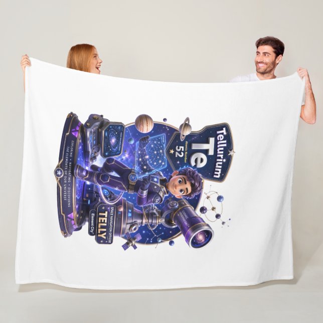 Tellurium character from the ATOMIVRA Fleece Blanket (In Situ)