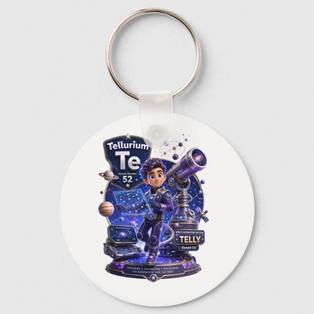 Tellurium character from the ATOMIVRA™  Keychain (Front)