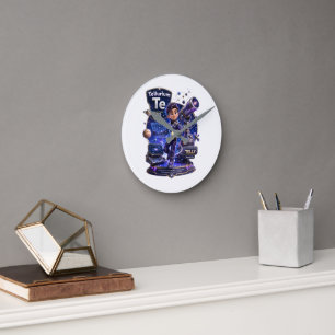 Tellurium character from the ATOMIVRA™ Round Clock