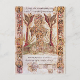 Tellus, from Exultet I, c.1030 Postcard