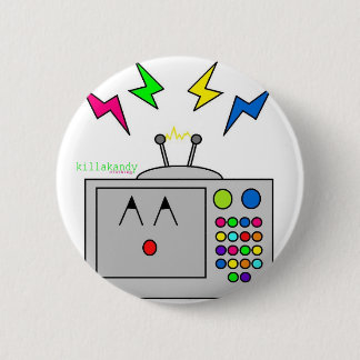 Telly Fright Badge :) 2 Inch Round Button