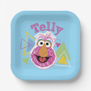 Telly Monster Fun Graphic Paper Plate