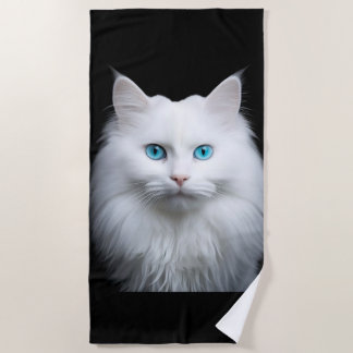 Telo Mare Gatto Bianco  Beach Towel