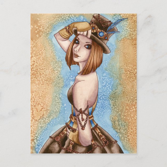 Telsa - Carte postale Steampunk (Devant)