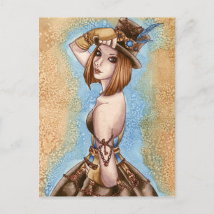 Telsa - Steampunk Postcard