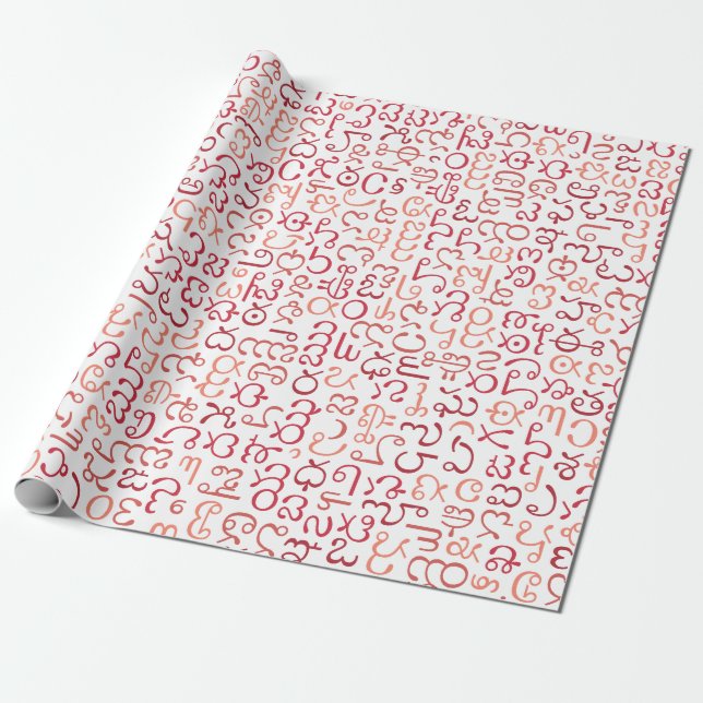 Telugu Wrapping Paper (Unrolled)