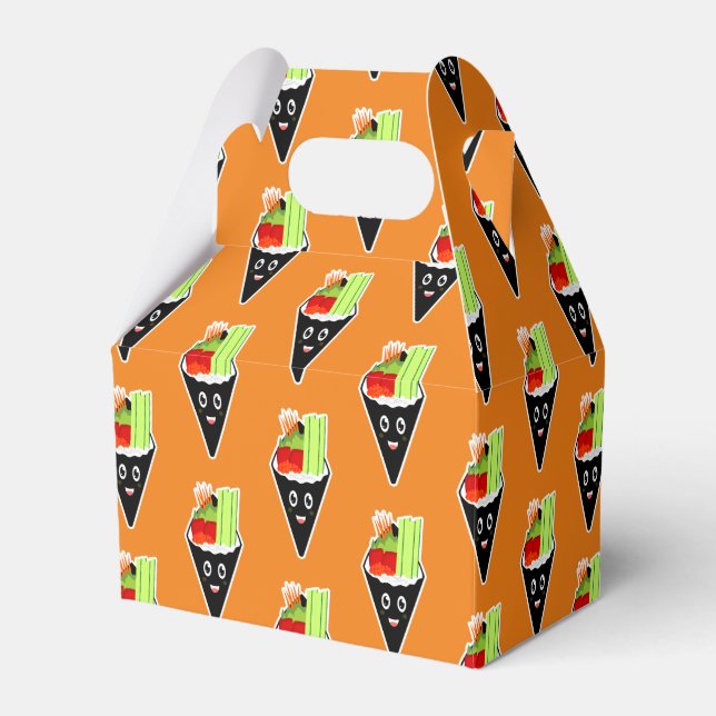 Temaki Sushi Hand Roll Favor Box (Front Side)