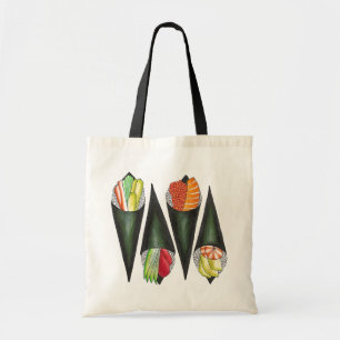 Temaki Sushi Hand Roll Rolls Japanese Food Cuisine Tote Bag