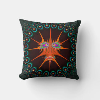 Tembusu Bug in 24 Point Circular Frame Throw Pillow
