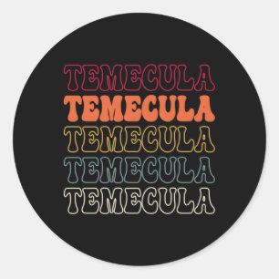 Temecula Classic Round Sticker