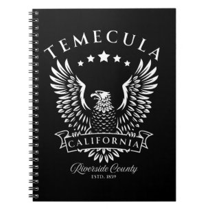 Temecula Riverside County California Vintage Eagle Notebook
