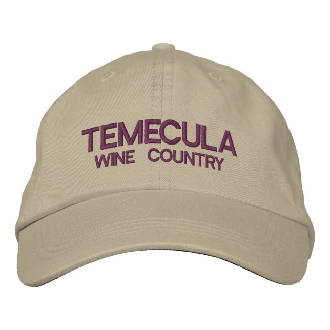 Temecula Wine Country Embroidered Hat (Front)