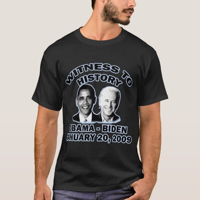 TÉMOIN DE T-SHIRT D'INAUGURATION D'HISTOIRE (Devant)