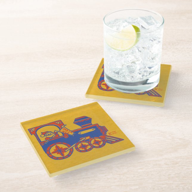 Temp Glass Coaster (Angled)