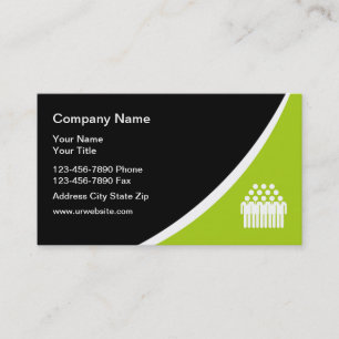 Temp Staffing Agency Business Cards
