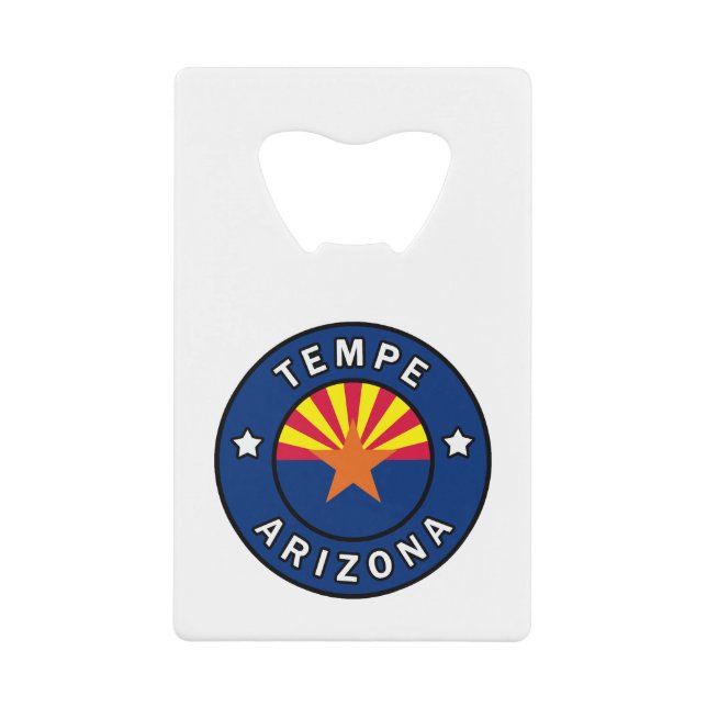 Tempe Arizona Credit Card Bottle Opener (Front)
