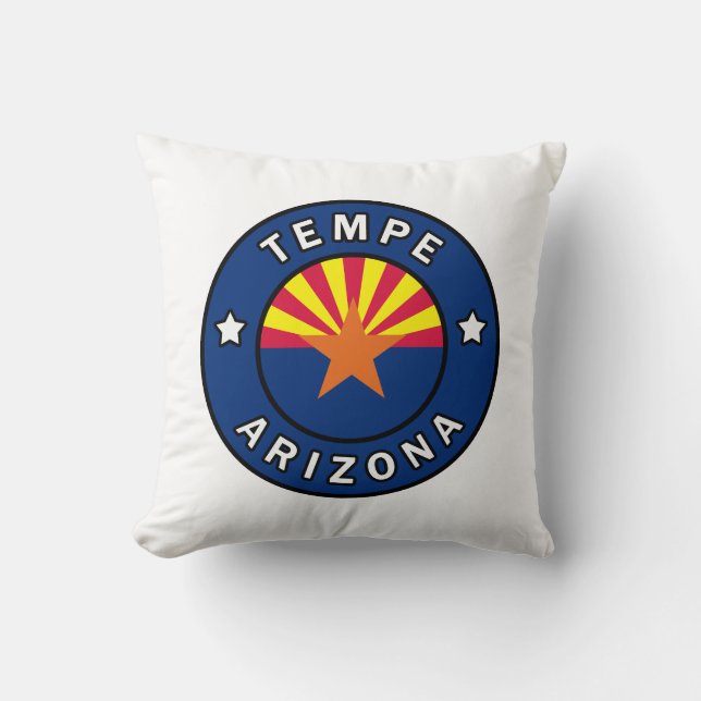 Tempe Arizona Throw Pillow (Front)