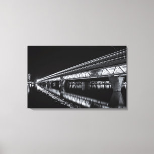 Tempe Town Lake at Night Canvas Print